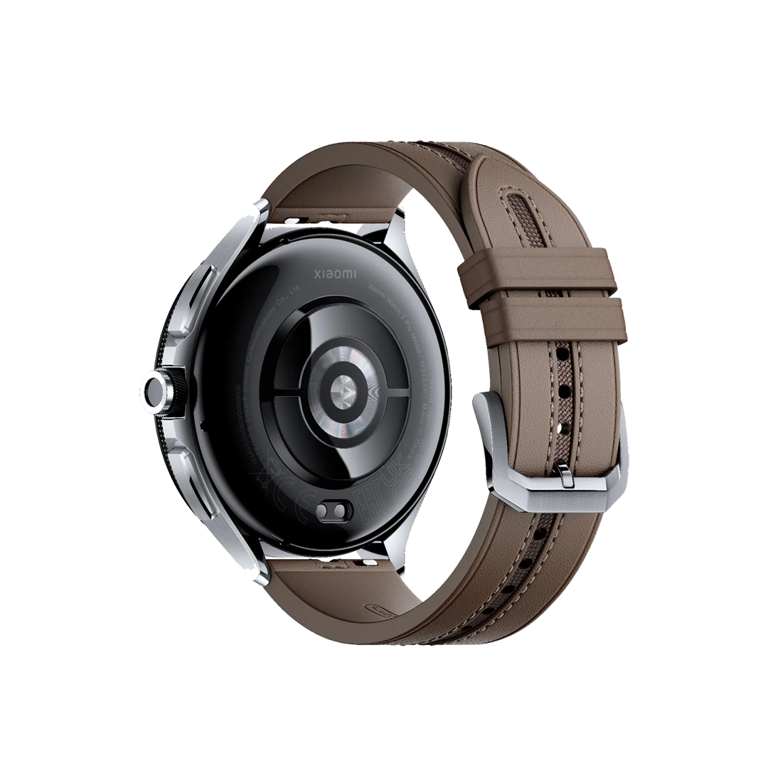 Xiaomi Watch 2 Pro - فضي مع حزام جلد بني Xiaomi Watch 2 Pro - فضي مع حزام جلد بني